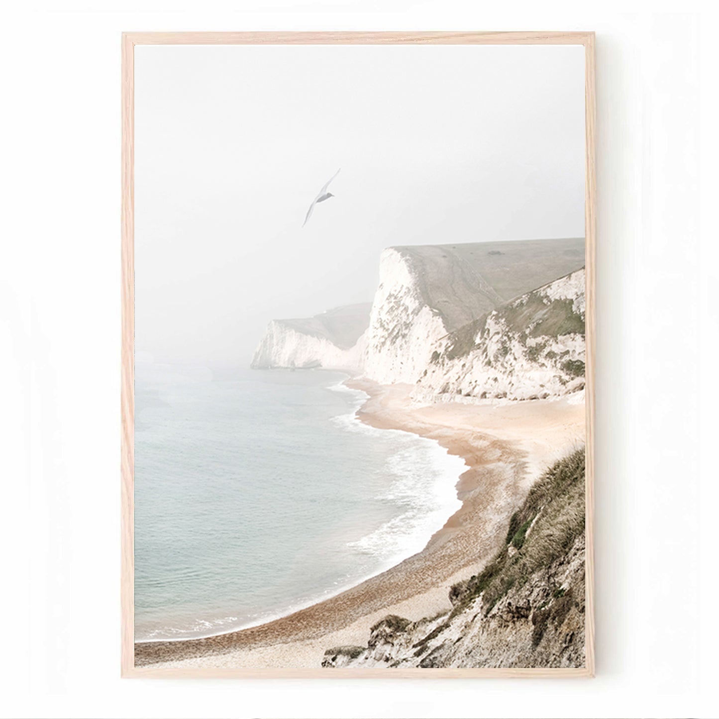 California Coastal Wall Art Set of 2 Piece | Neutral Color Print Set