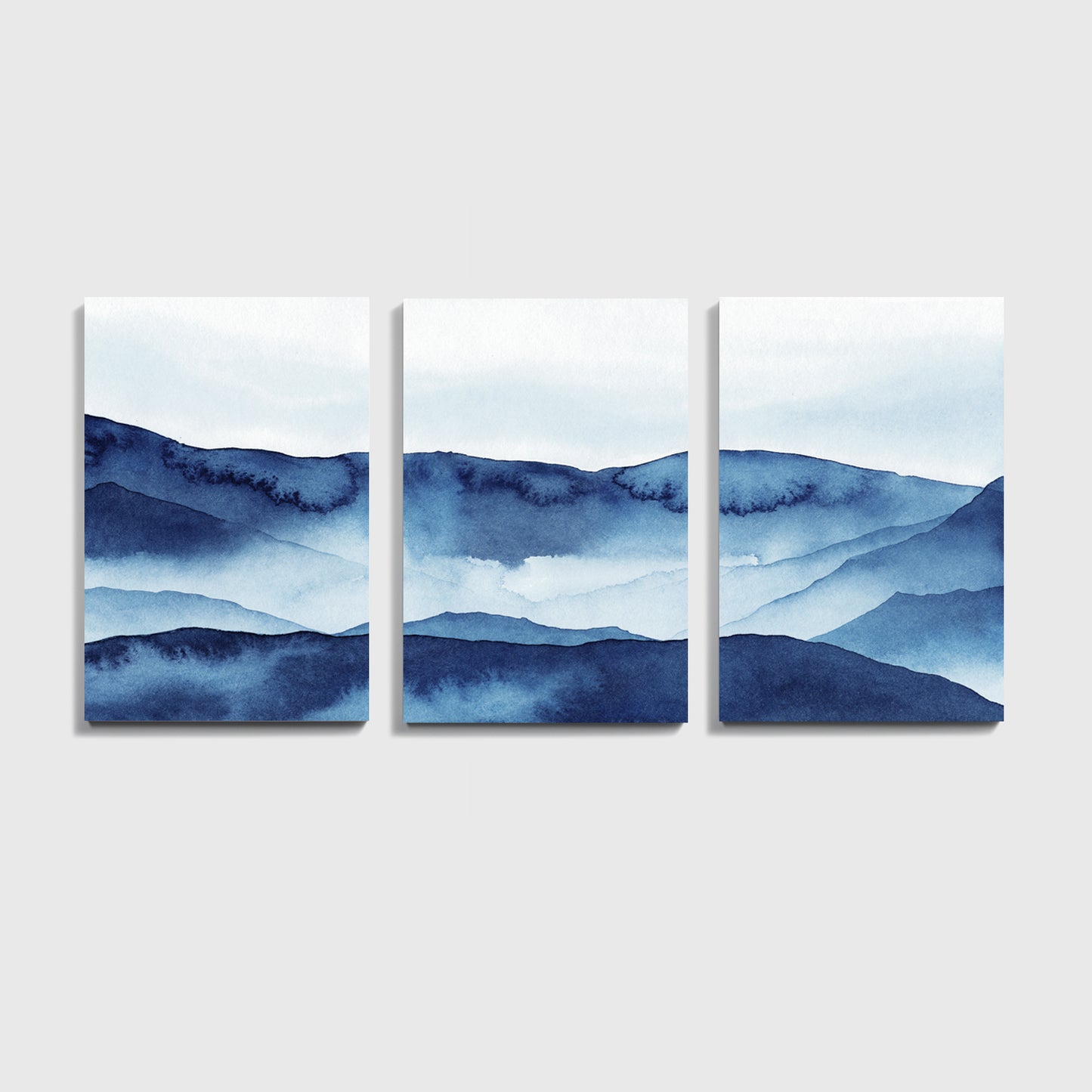 Abstract watercolor landscape canvas prints.
