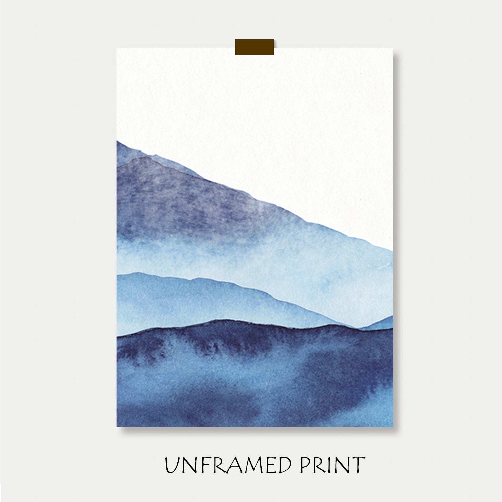 Watercolor art unframed print.