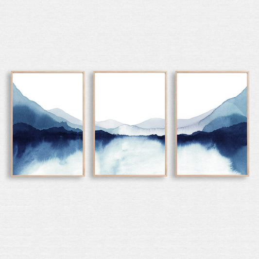 Lake scenery prints.