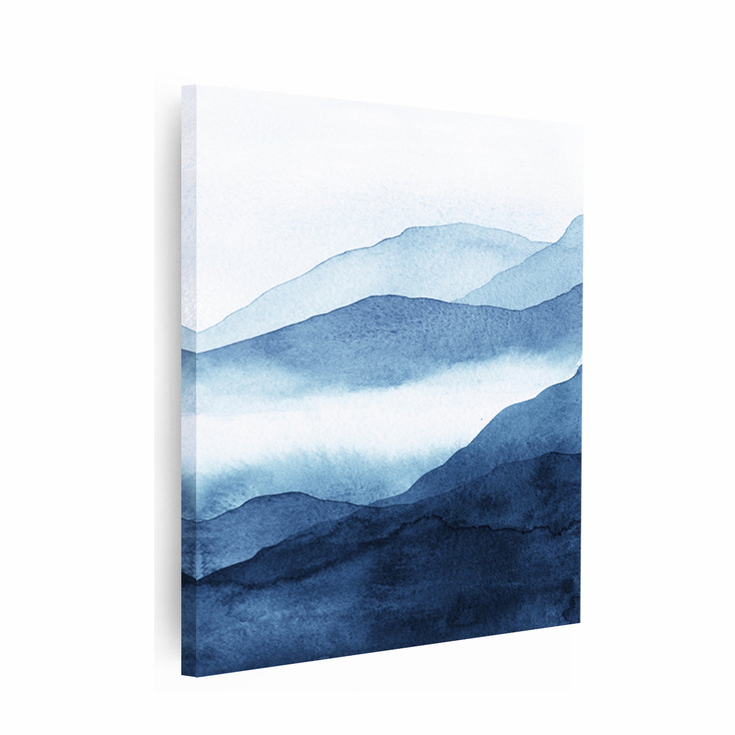 Blue art canvas print.