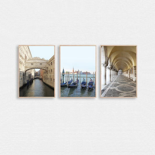 Venice 3 piece wall art set.