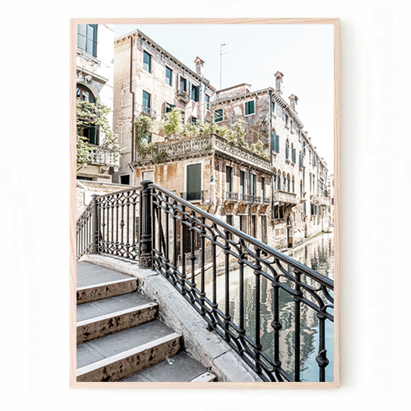 Ensemble de 3 tableaux photo de Venise | Triptyque de Venise avec le Grand Canal