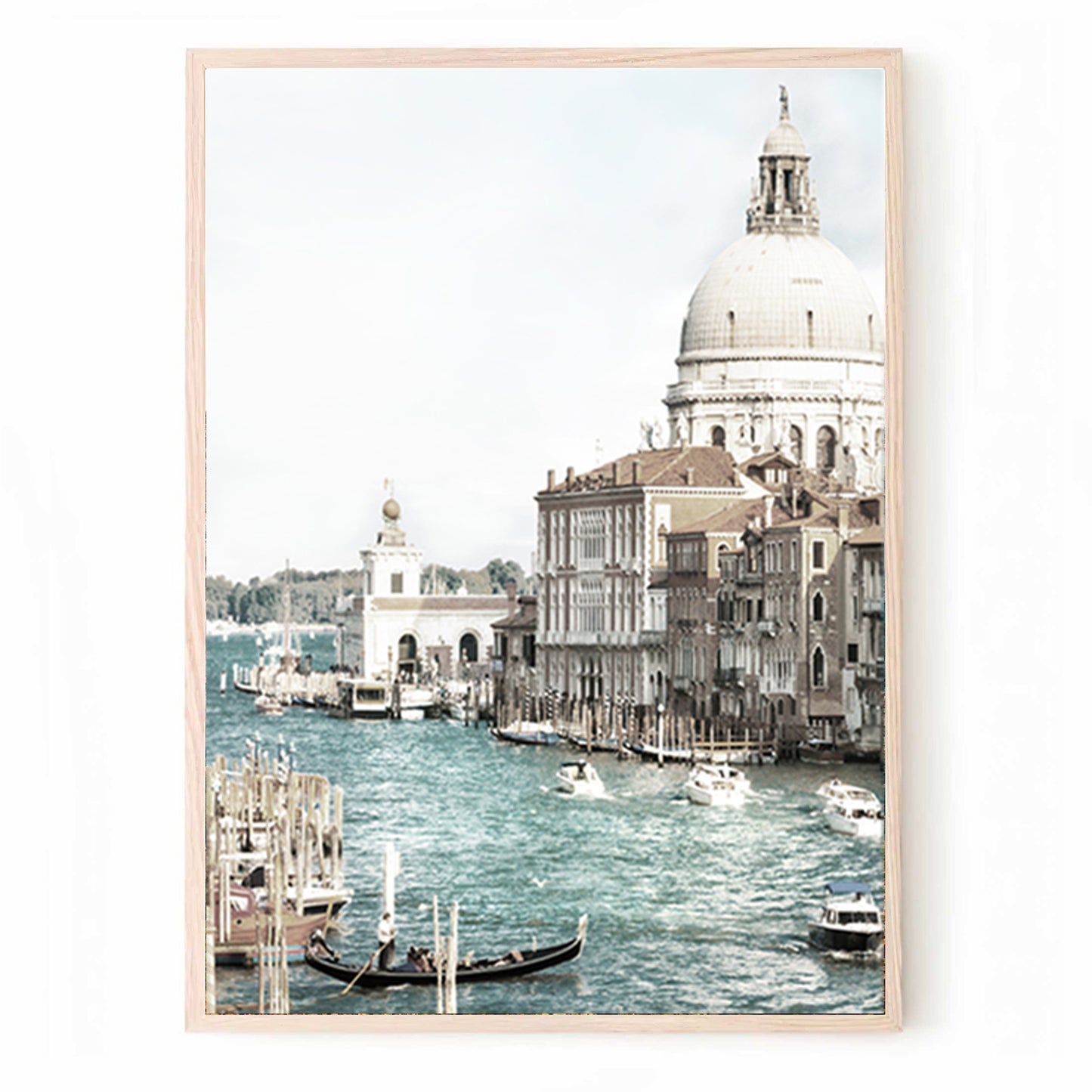 Ensemble de 3 tableaux photo de Venise | Triptyque de Venise avec le Grand Canal