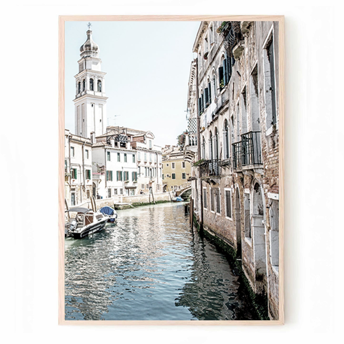 Ensemble de 3 tableaux photo de Venise | Triptyque de Venise avec le Grand Canal