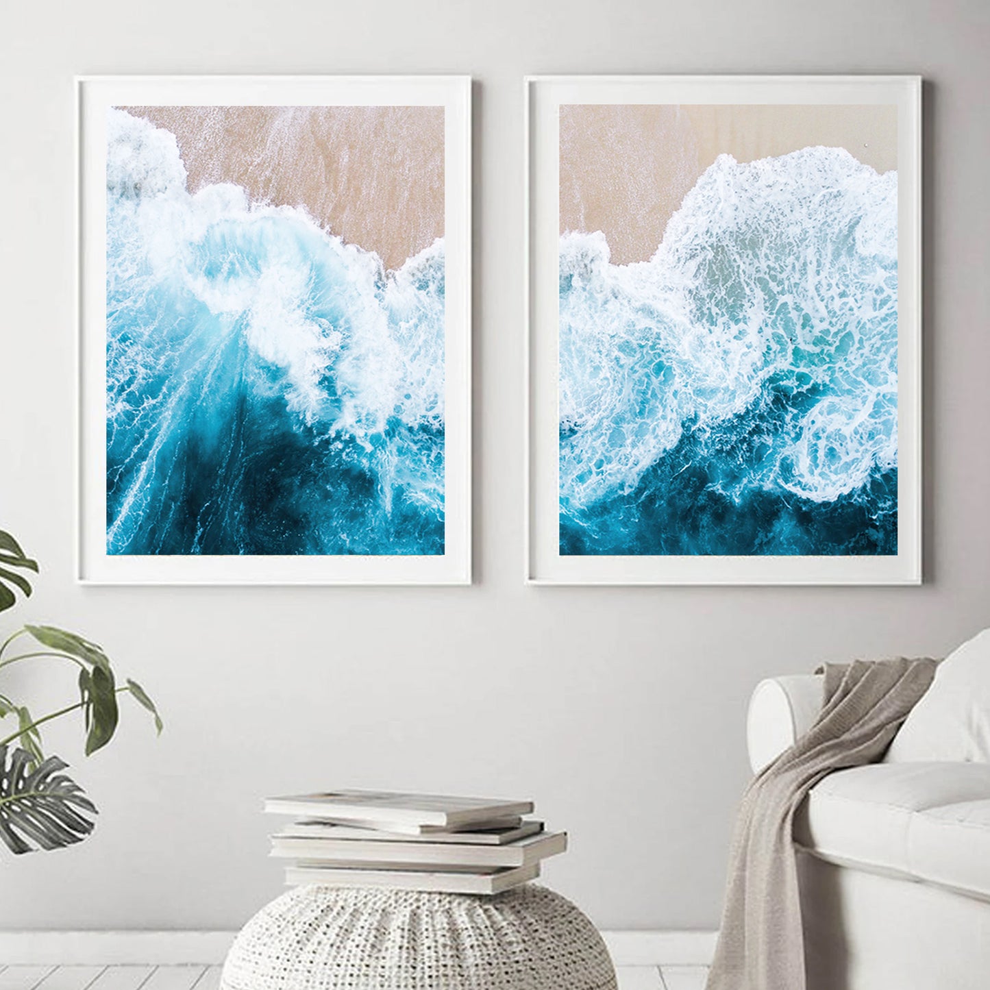 Coastal set of 2 prints.