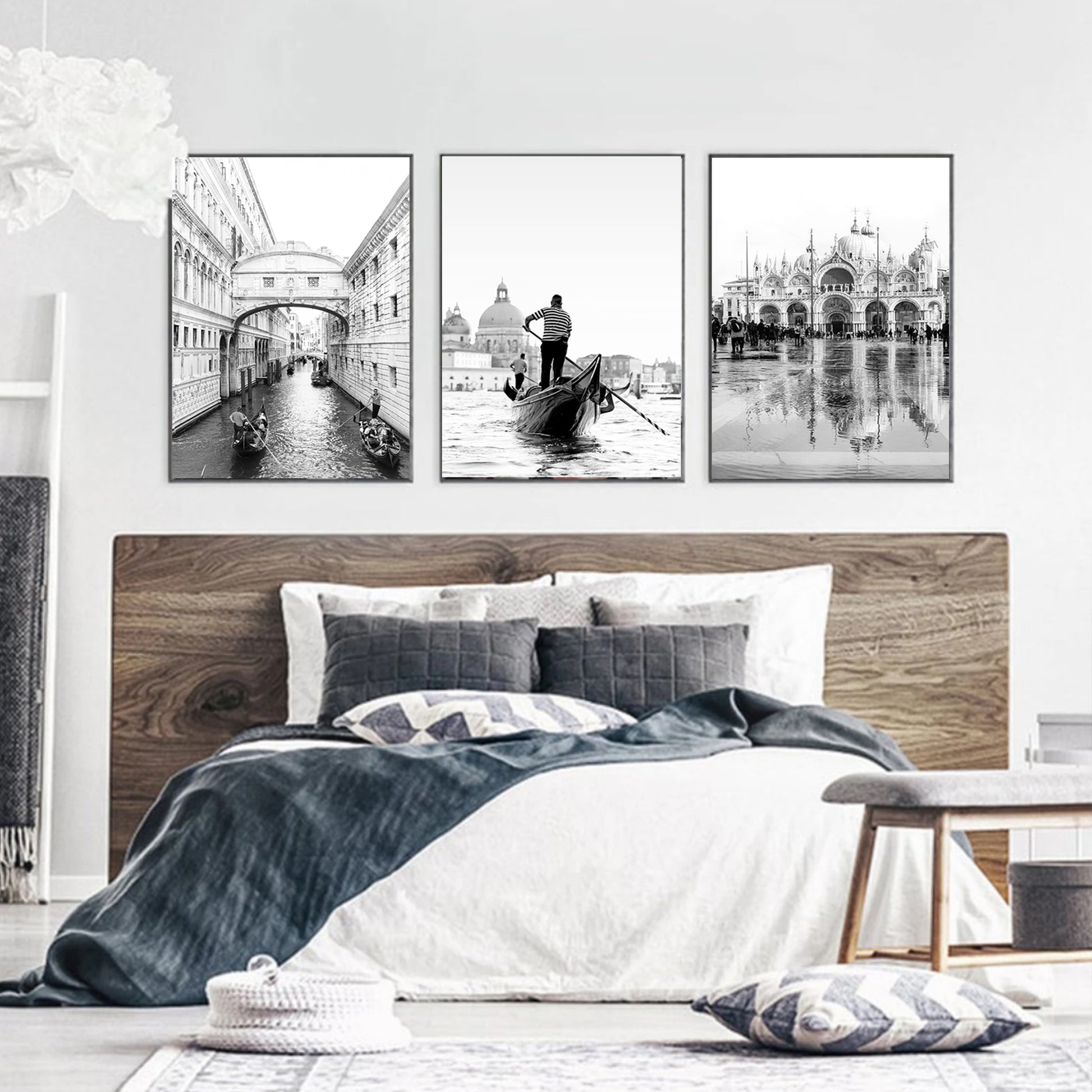Italy poster set in bedroom.