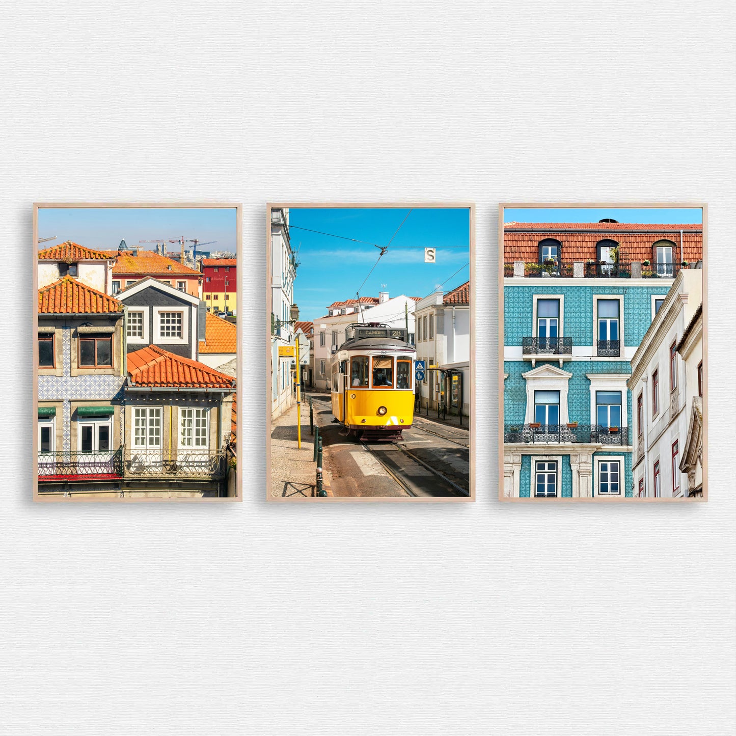 Lisbon set of 3 architecture photos.