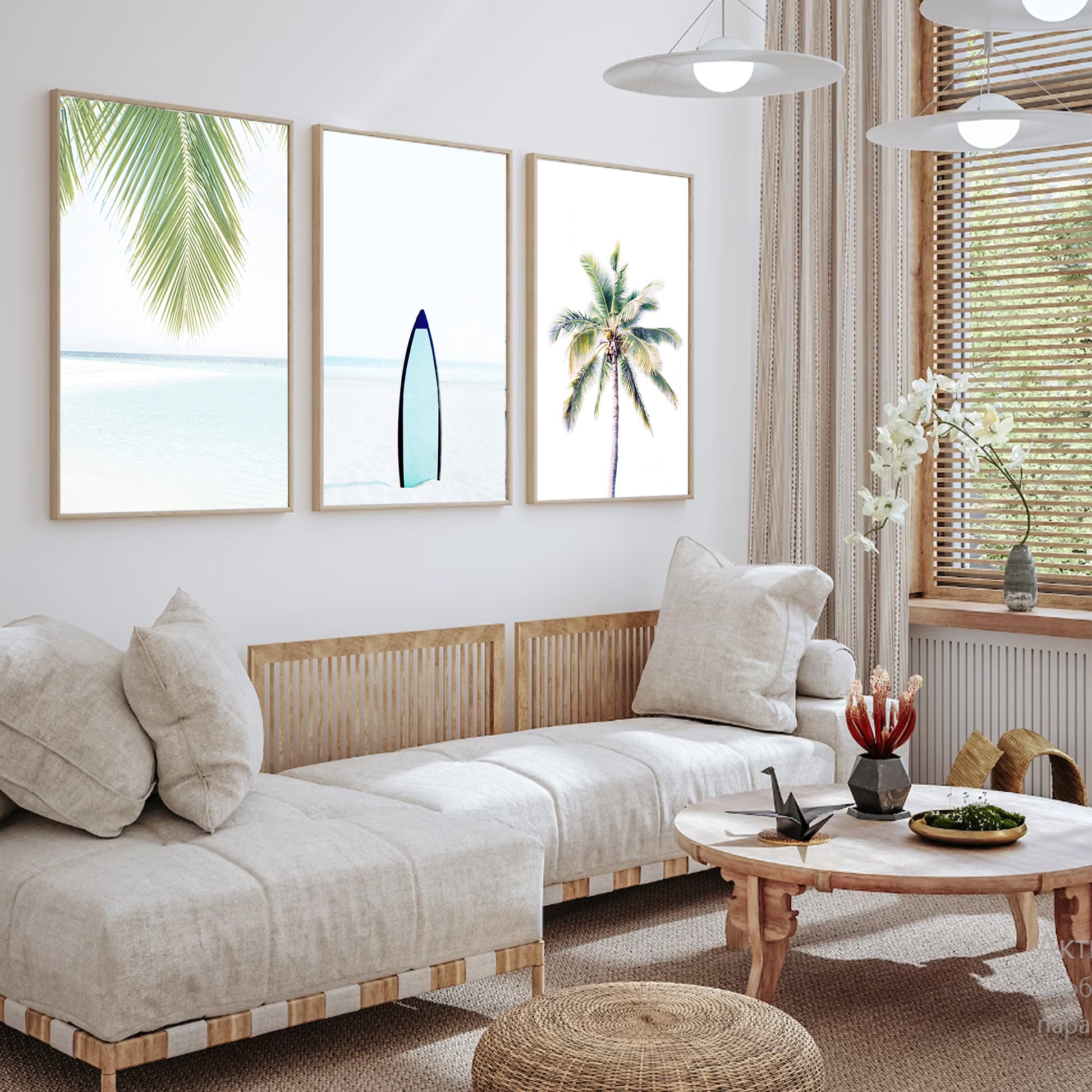 Summer prints for living room.