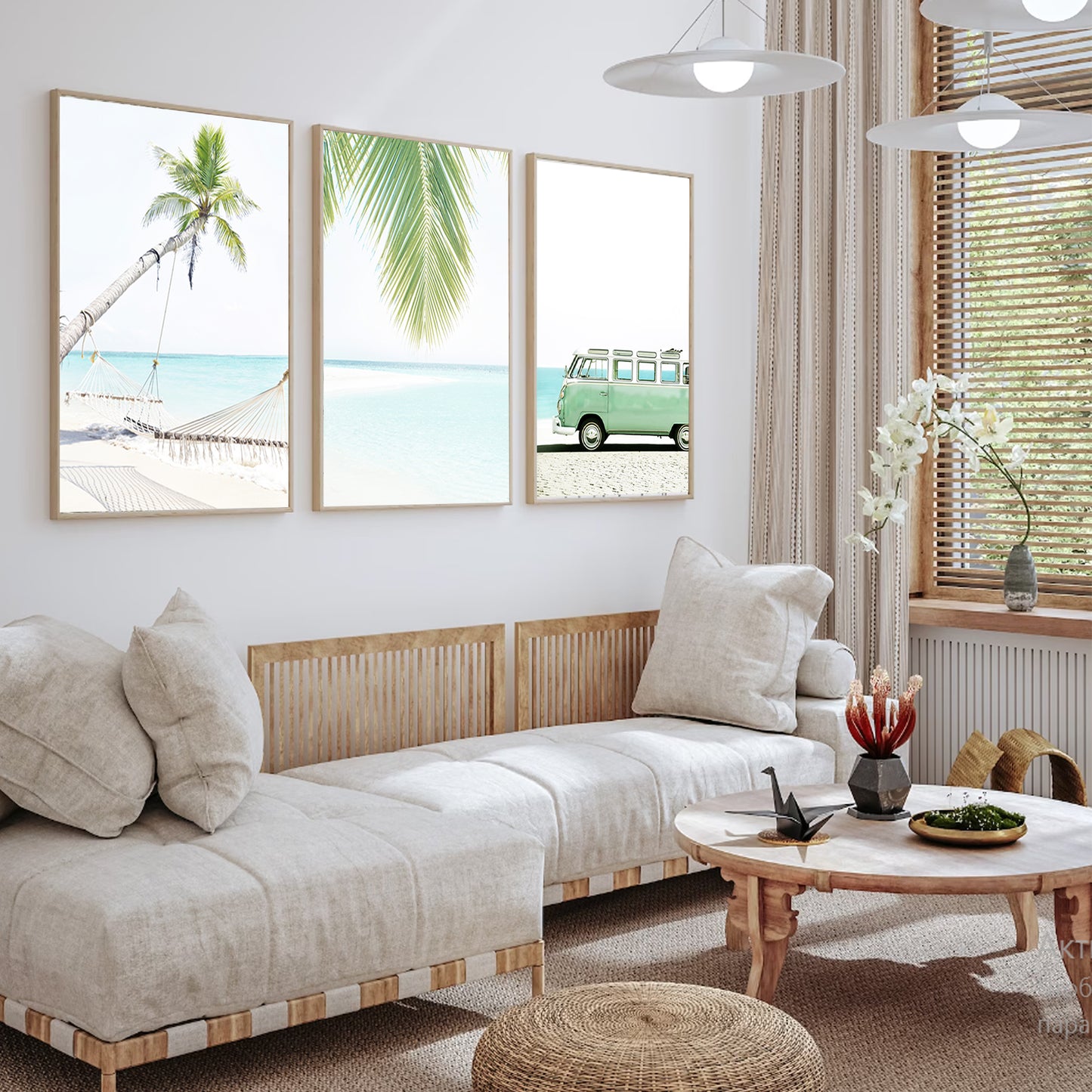 Neutral colors contemporary wall art.