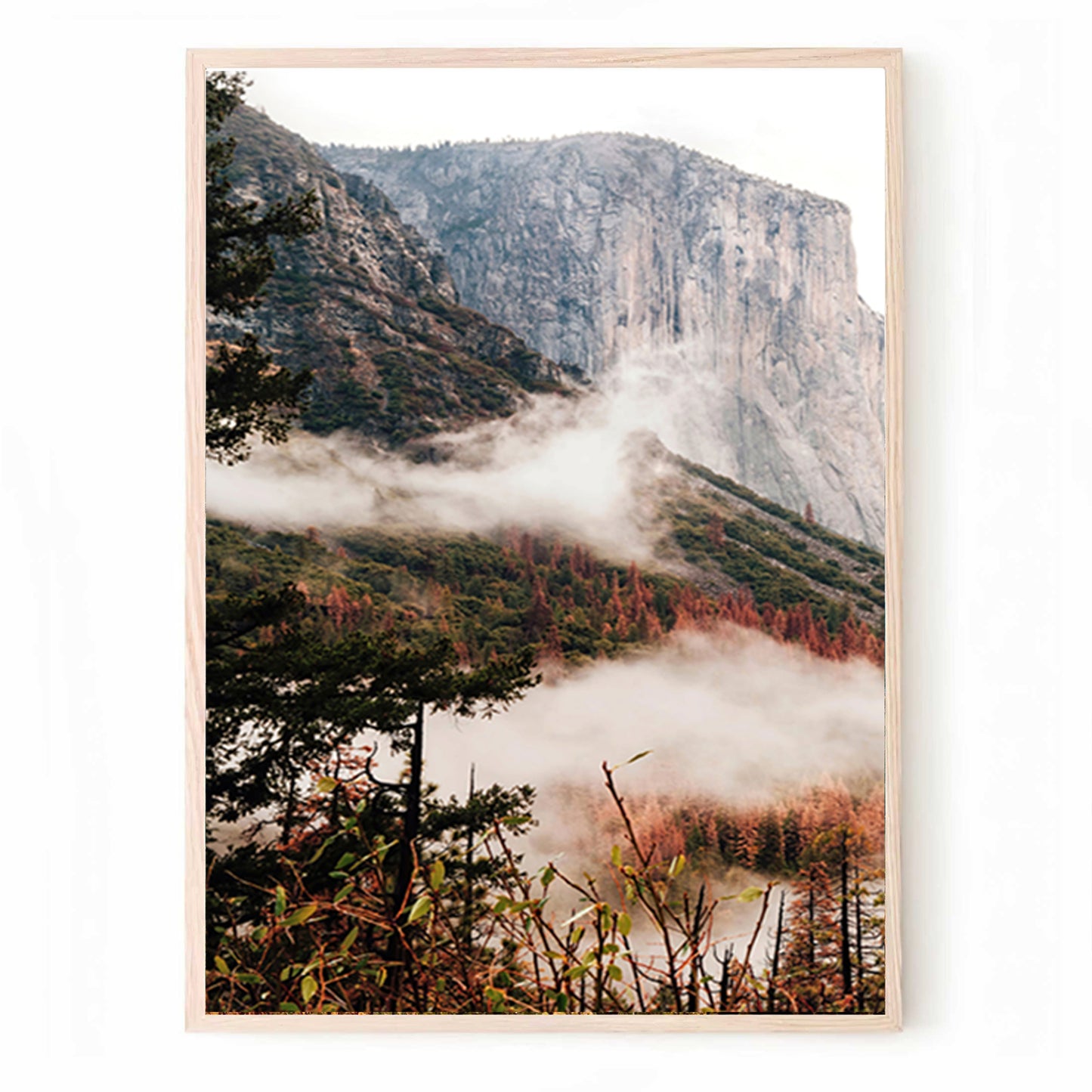 Yosemite National Park Wall Art | Yosemite Autumn Landscape Triptych