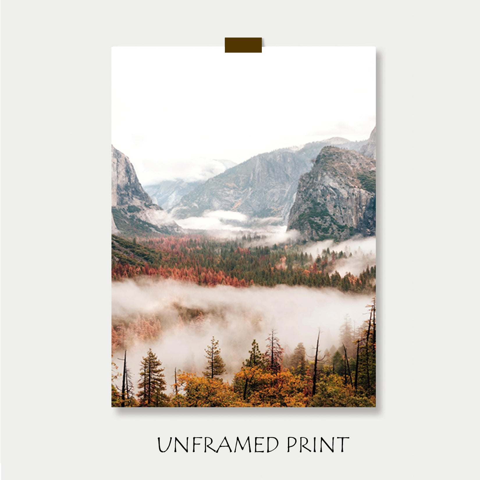 Yosemite unframed prints.