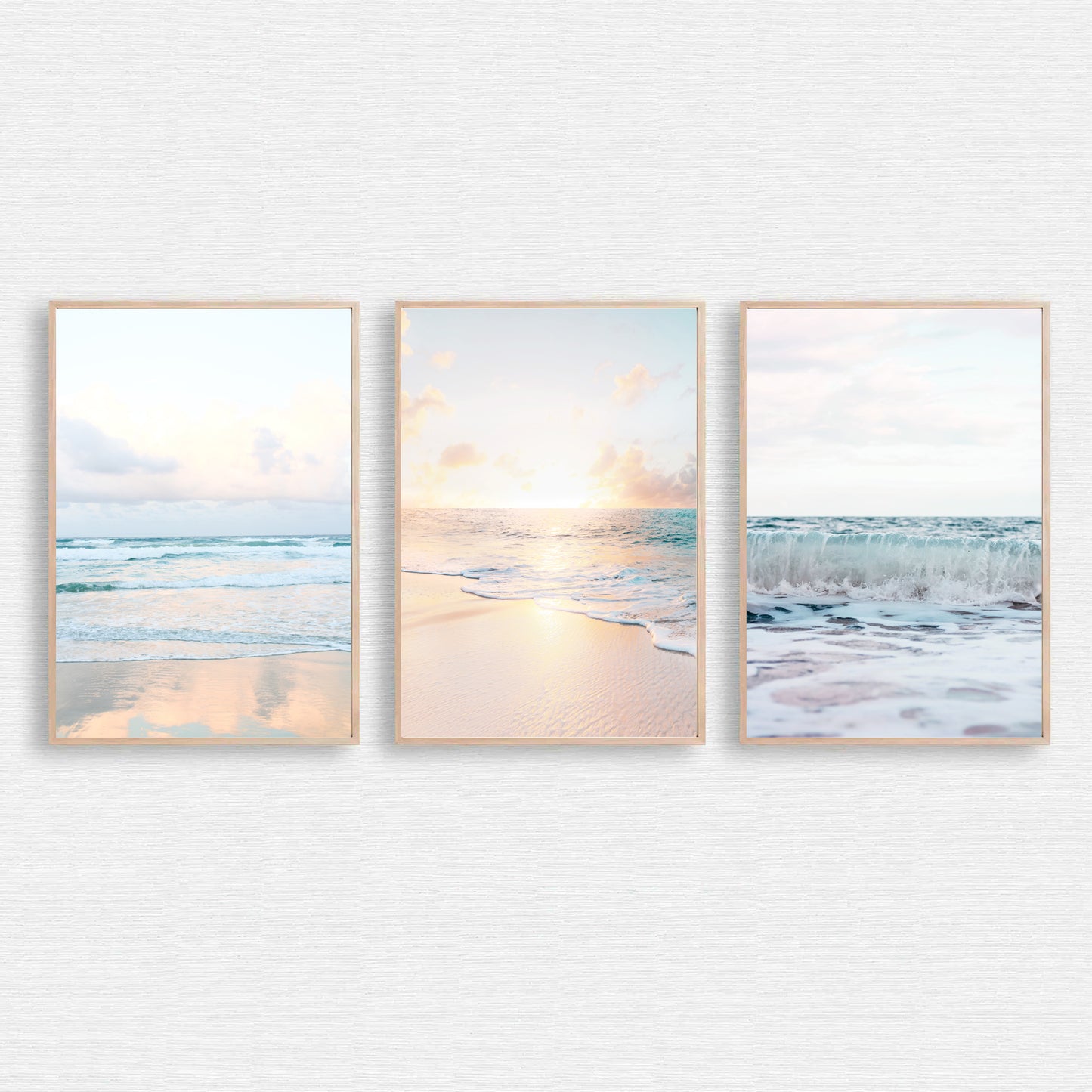 Ocean photo set of 3 piece.
