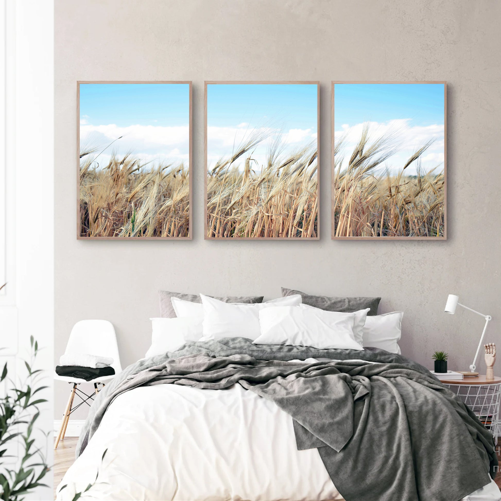 Nature landscape in bedroom.