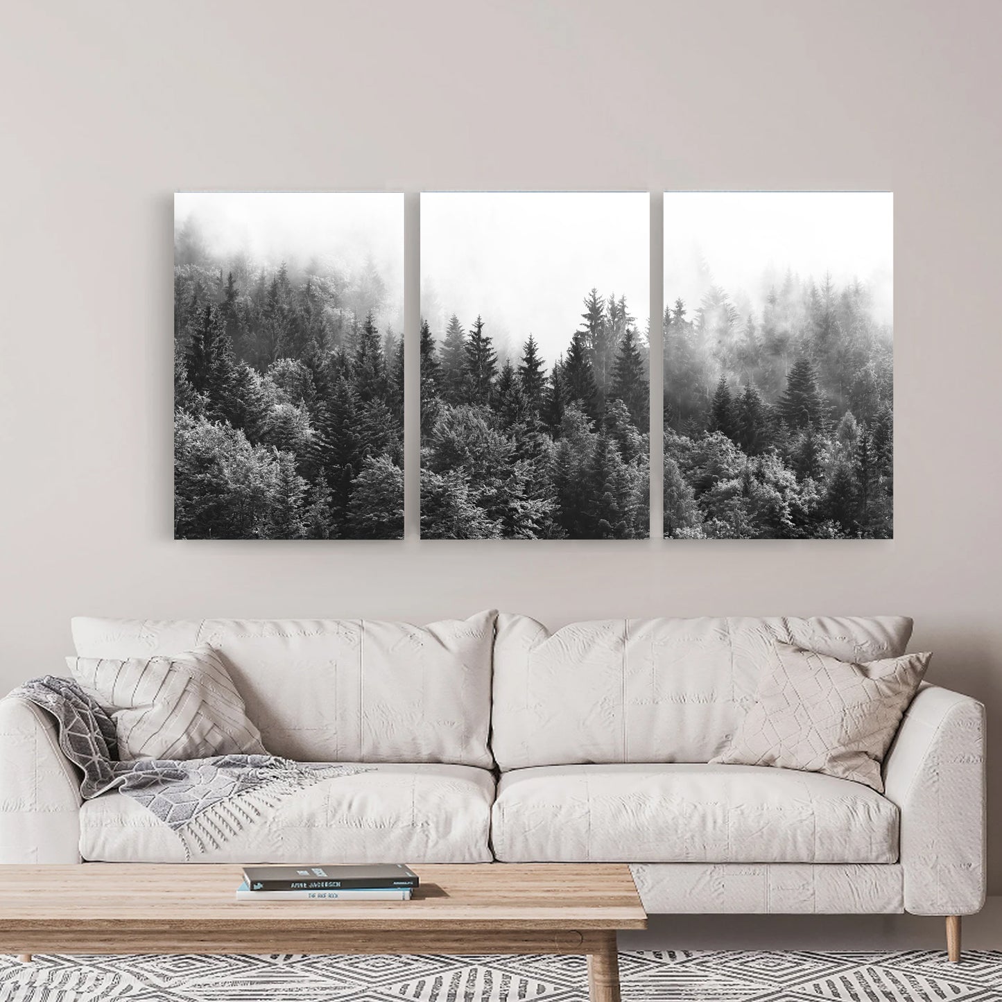 Stretched canvas 3 panel.