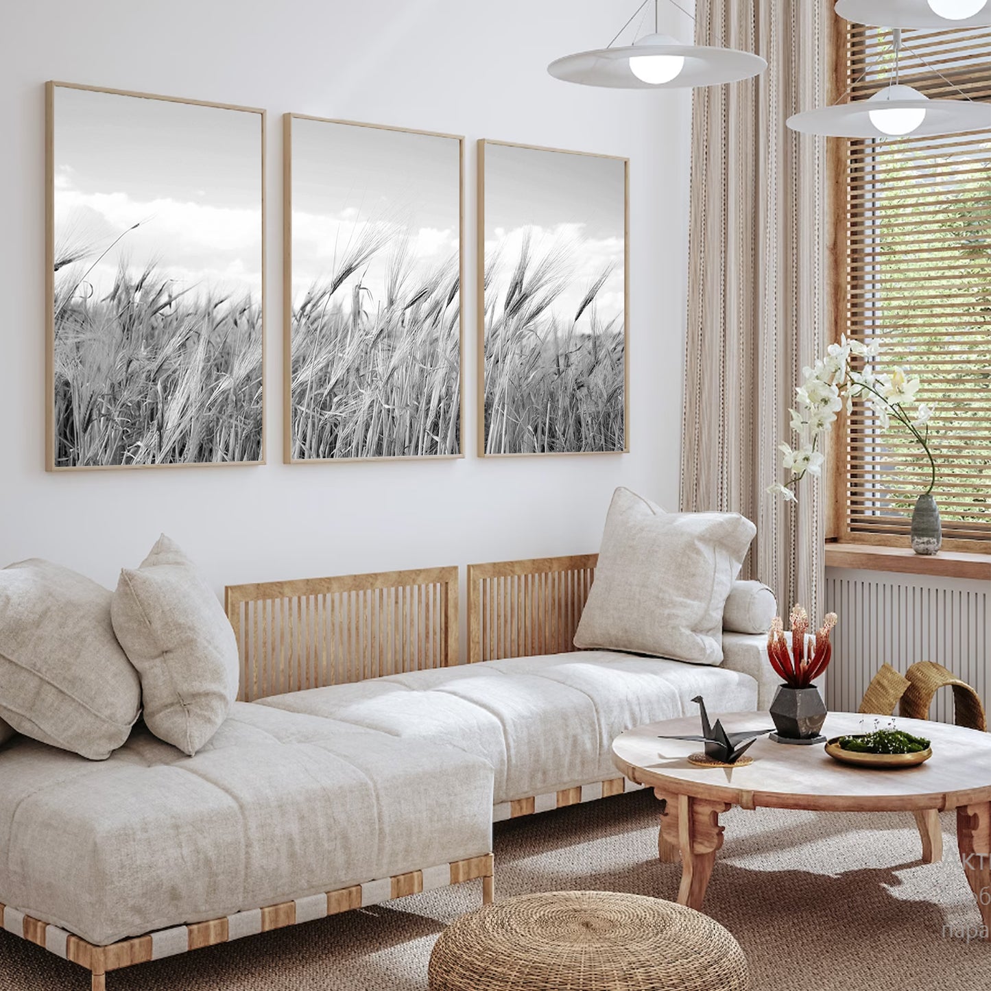 Rustic style wall art.