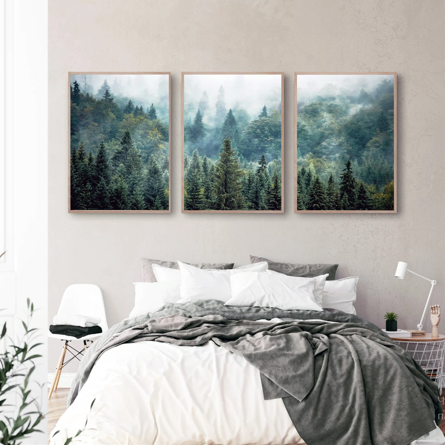 Forest landscape print set.