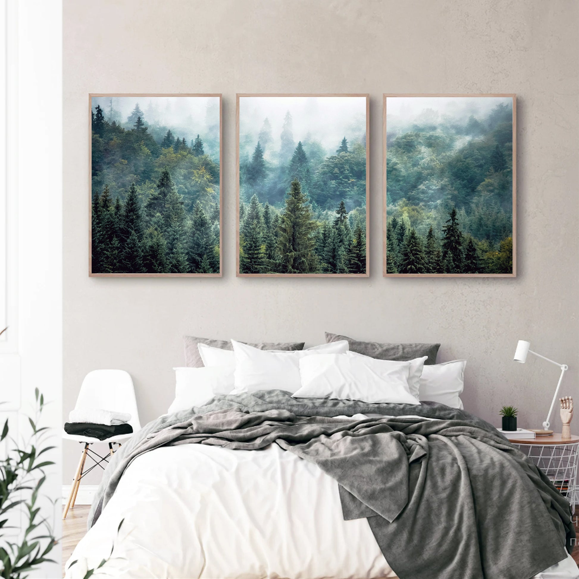 Forest landscape print set.