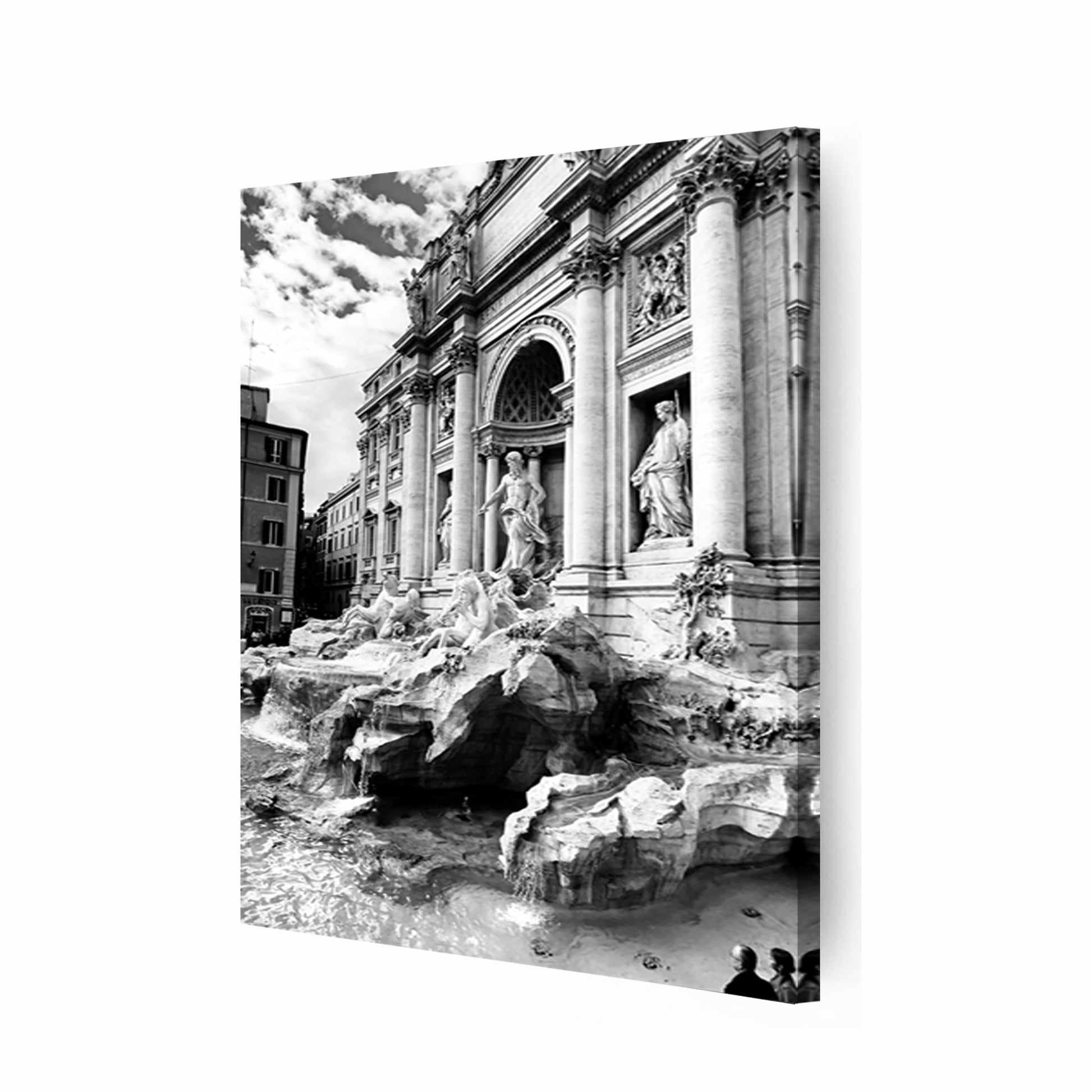 Rome Trevi Fountain canvas print.