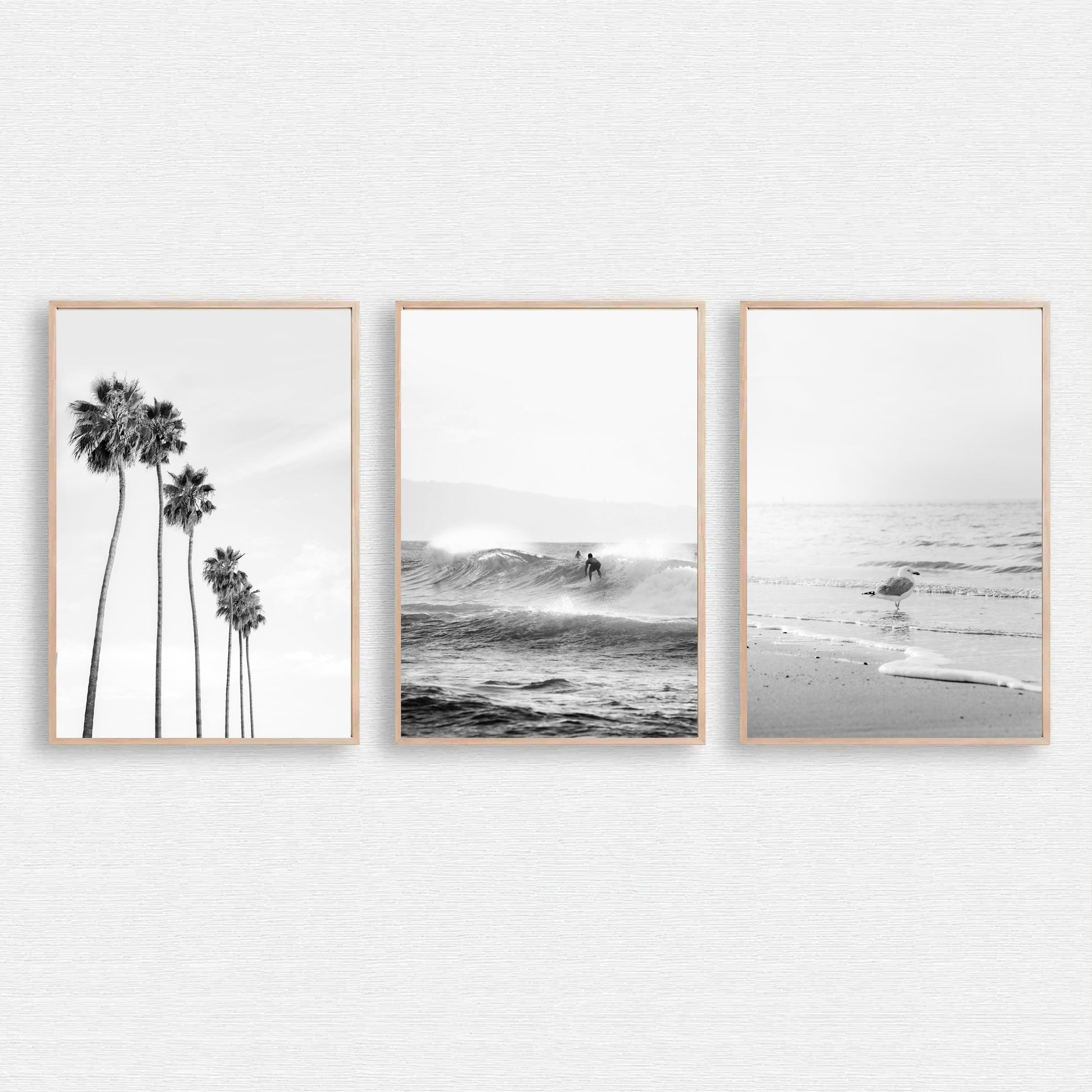 Surfer in the waves print.