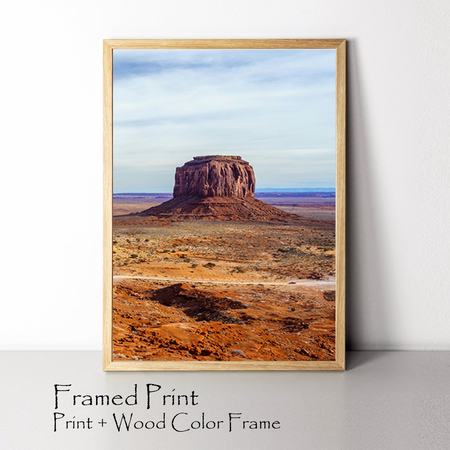 Arizona desert print in a quality wood frame.
